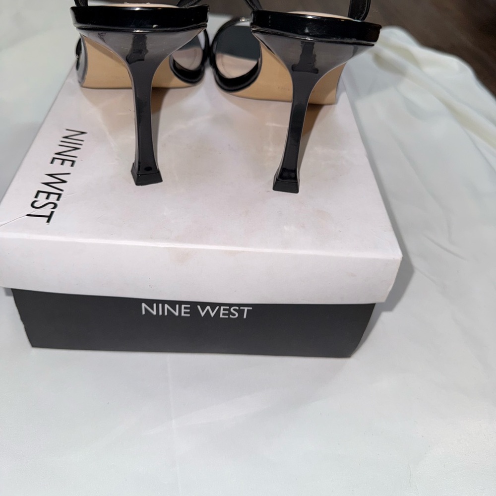 Nine West Black Women's Sandals, Heels SZ 10 M - Picture 7 of 9